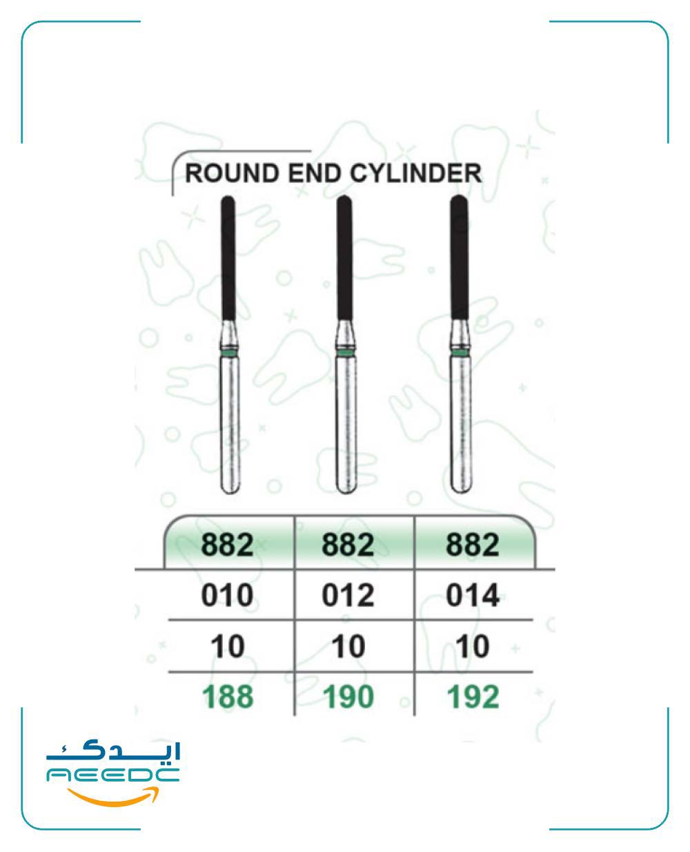 فرز روند اند بلند دور سبز (تراش) بسته 5 عددی