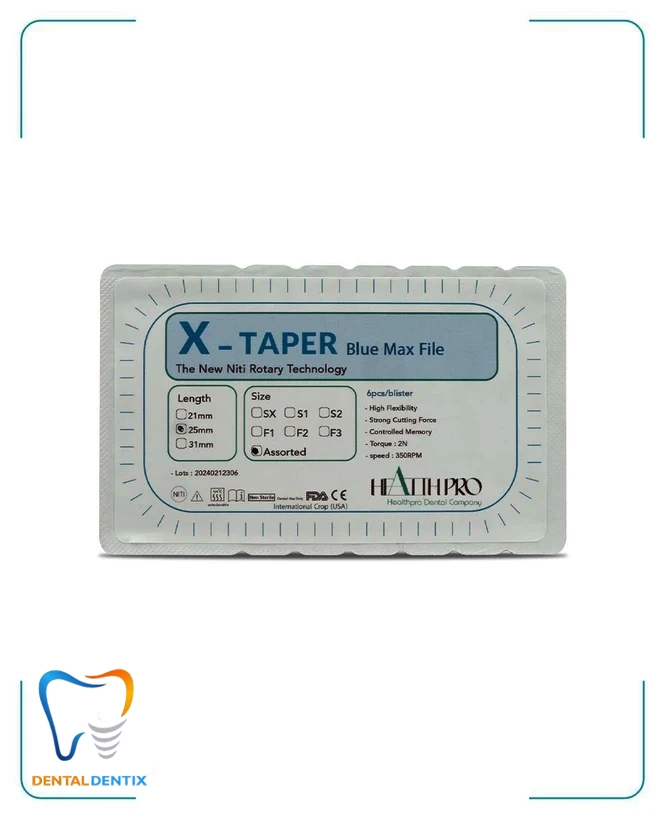 فایل روتاری 21 میل X-TAPER Blue  HealthPro