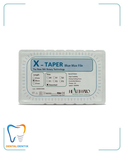 فایل روتاری 25 میل X-TAPER Blue HealthPro