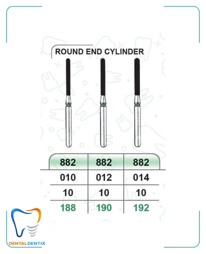 فرز چمفر بلند دور سبز (تراش) بسته 5 عددی