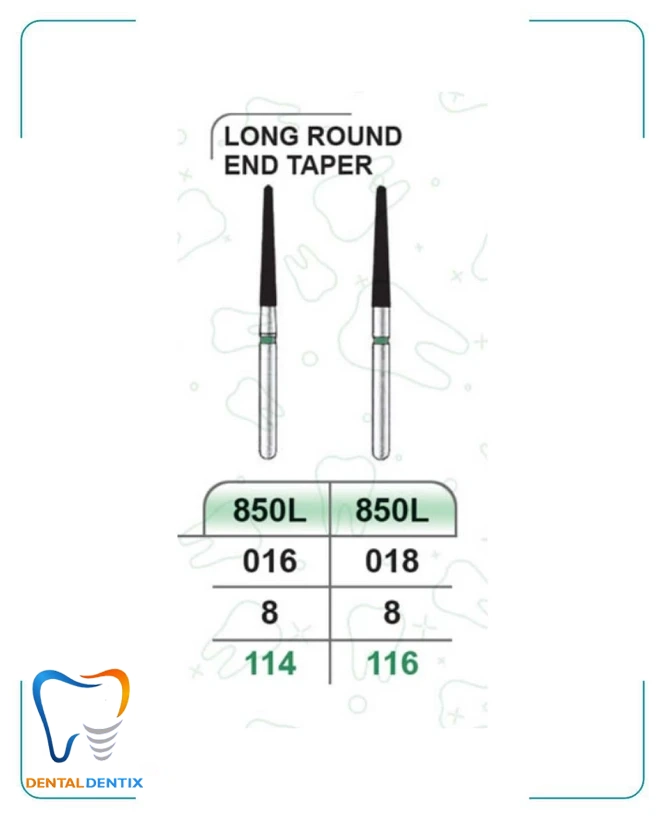 فرز روند اند تیپر بلند دور سبز (تراش) بسته 5 عددی