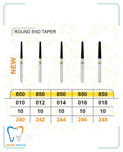 فرز روند اند تیپر دور زرد (پرداخت) بسته 5 عددی