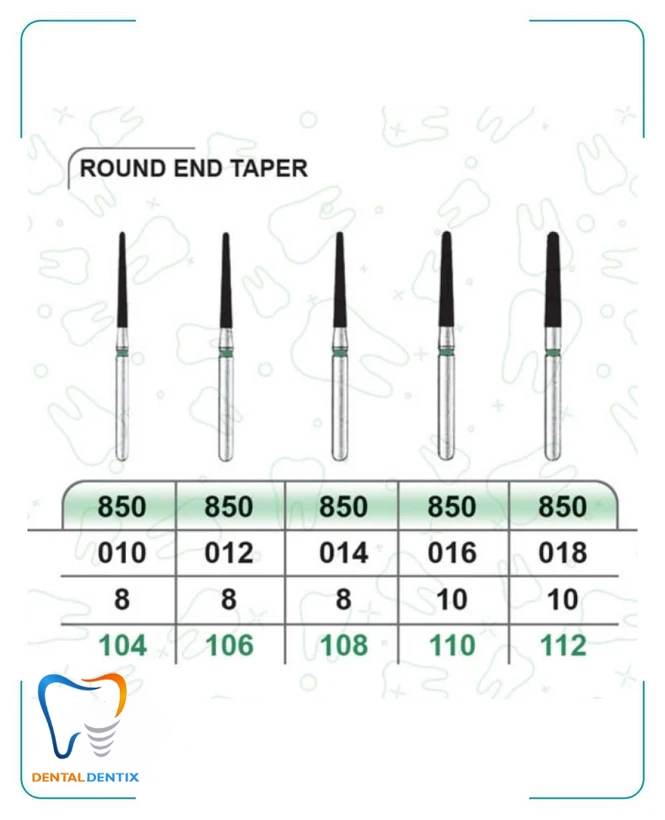 فرز روند اند تیپر دور سبز (تراش) بسته 5 عددی