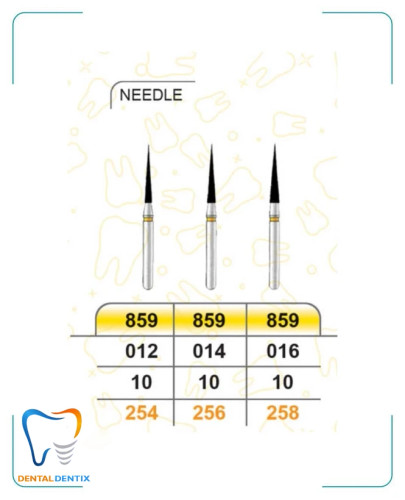 فرز نیدل بلند دور زرد (پرداخت) بسته 5 عددی