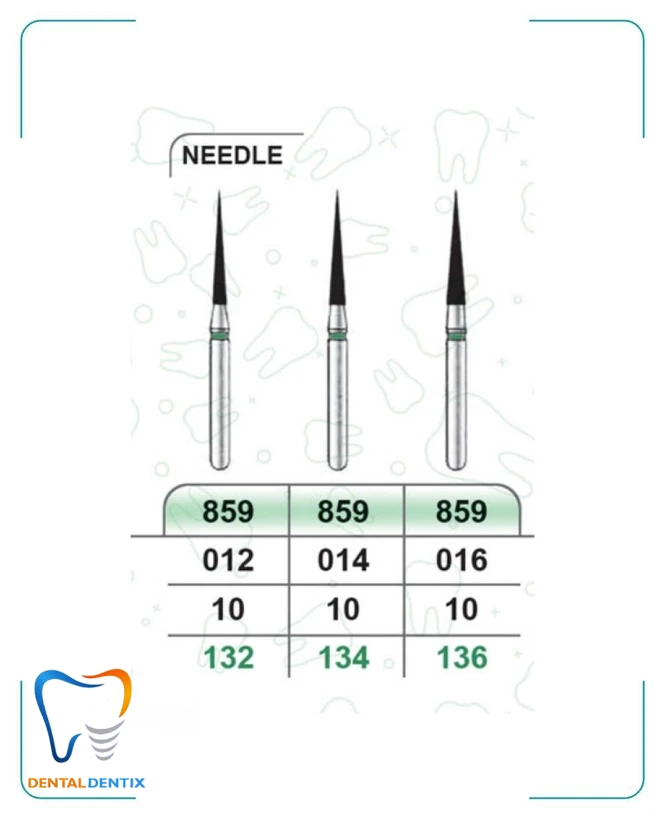 فرز نیدل بلند دور سبز (تراش) بسته 5 عددی